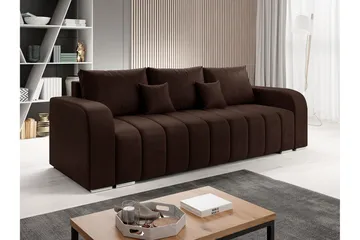 Zulueta 4-sits Bäddsoffa Vänster - Brun - Möbler - Vardagsrum - Bäddsoffor