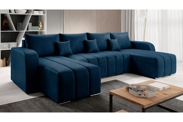 Zulueta 8-sits Bäddsoffa Höger - Blå - Möbler - Vardagsrum - Bäddsoffor - U bäddsoffa