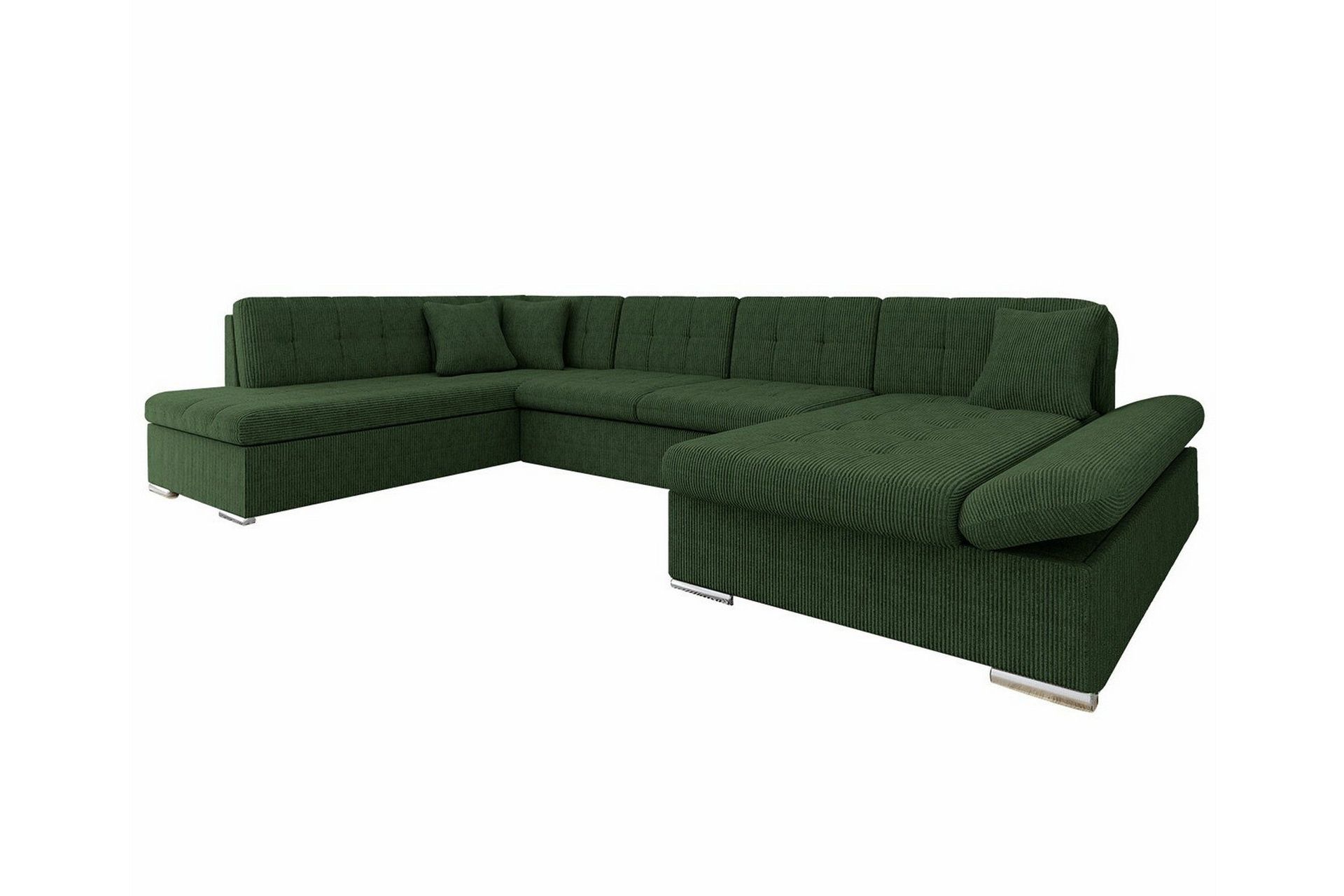 zumar 4-sits hörnbäddsoffa dark green -