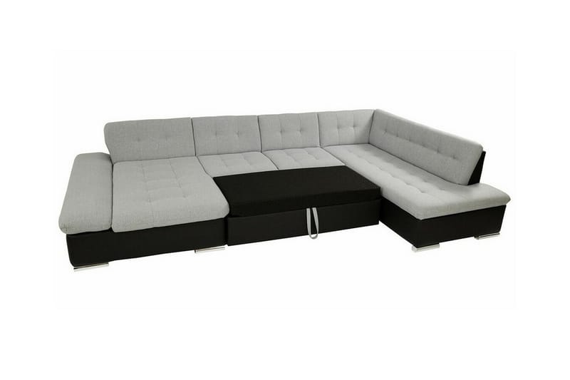 Zumar 4-sits Hörnbäddsoffa Ljusgrå - Möbler - Vardagsrum - Bäddsoffor - U bäddsoffa
