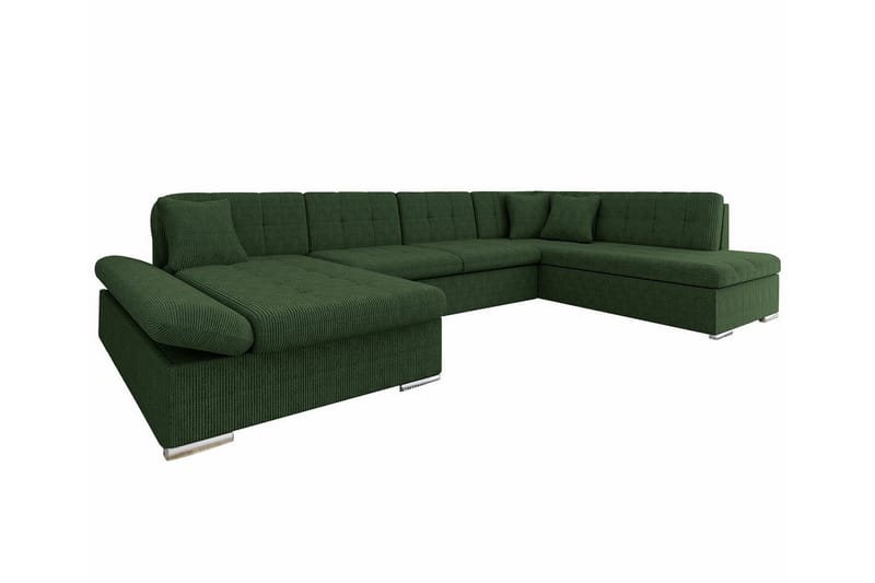 Zumar 4-sits Hörnbäddsoffa Mörkgrön - Möbler - Vardagsrum - Bäddsoffor - Hörnbäddsoffa
