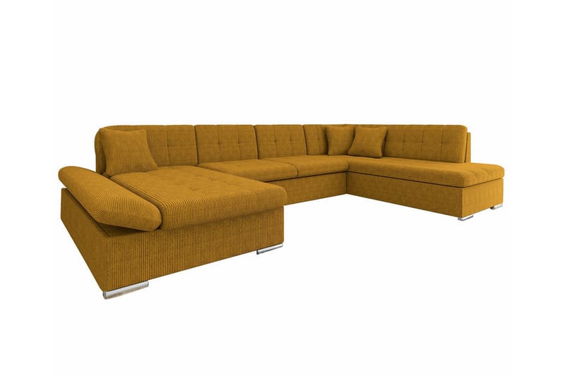 Zumar 4-sits Hörnbäddsoffa Mörkgul - Möbler - Vardagsrum - Bäddsoffor - Hörnbäddsoffa