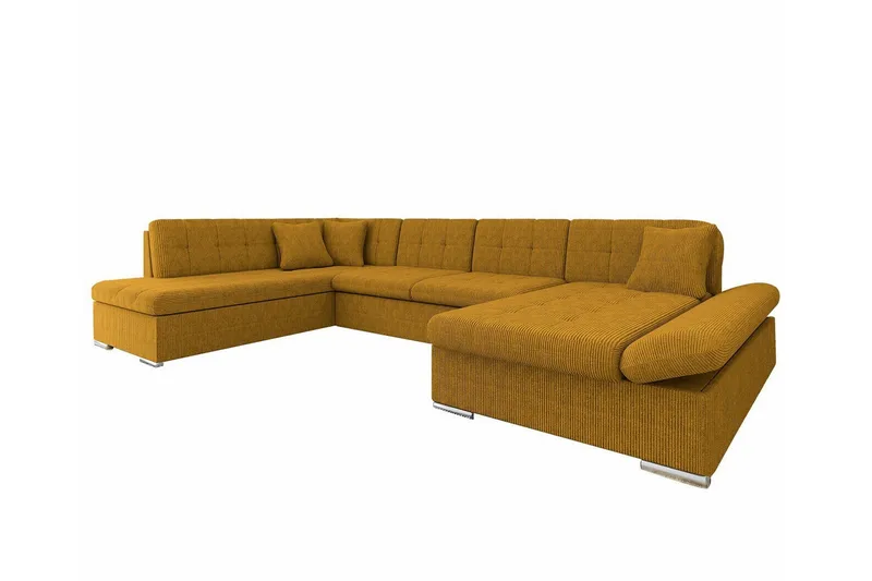 Zumar 4-sits Hörnbäddsoffa NO_BRAND Dark yellow
