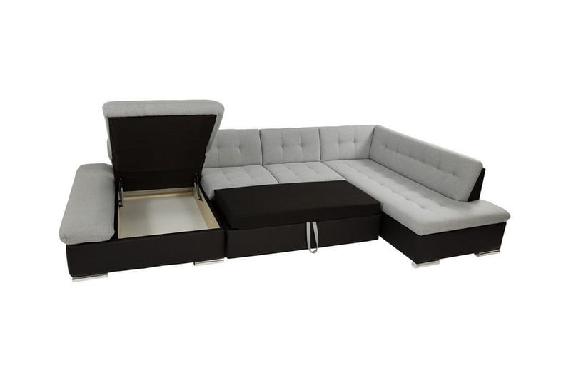 Zumar 5-sits Hörnbäddsoffa NO_BRAND White - Möbler - Vardagsrum - Bäddsoffor - U bäddsoffa