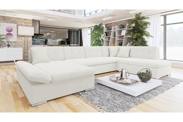 Zumar 5-sits Hörnbäddsoffa White - Möbler - Vardagsrum - Bäddsoffor - U bäddsoffa