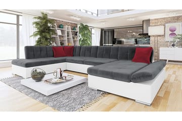 Zumar 8-sits Bäddsoffa Universal - Vit/Grå - Möbler - Vardagsrum - Bäddsoffor - U bäddsoffa