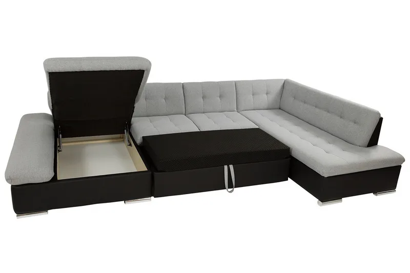 Zumar 8-sits Bäddsoffa Universal - Vit/Grå - Möbler - Vardagsrum - Bäddsoffor - U bäddsoffa