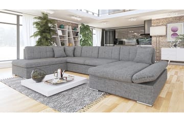 Zumar Bäddsoffa - Grå - Möbler - Vardagsrum - Bäddsoffor - U bäddsoffa