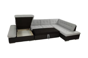 Zumar Bäddsoffa med Divan och Schäslong 4-sits i Bouclé - Beige - Möbler - Vardagsrum - Bäddsoffor - U bäddsoffa