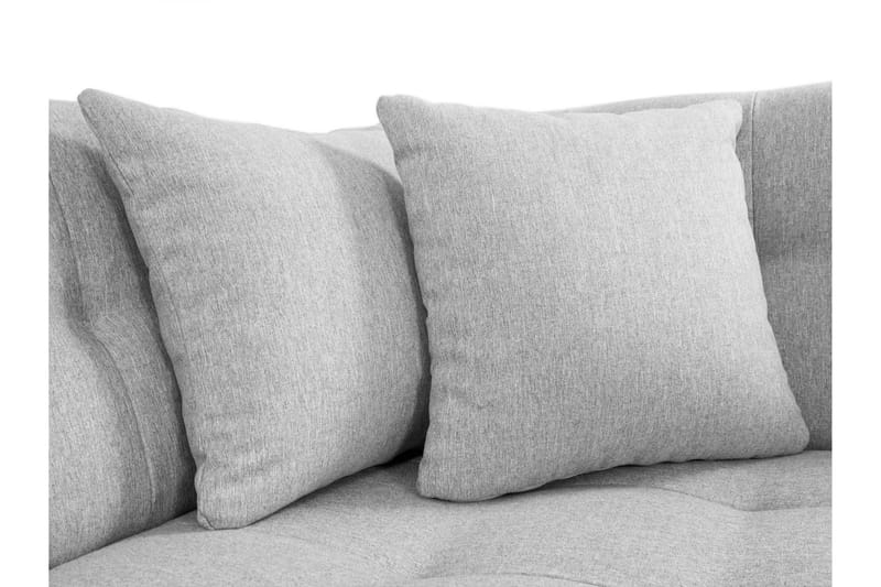 Zumar Bäddsoffa med Divan och Schäslong 4-sits i Konstläder - Svart/Grå - Möbler - Vardagsrum - Bäddsoffor - U bäddsoffa