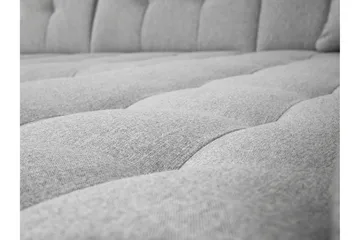 Zumar Bäddsoffa med Divan och Schäslong 4-sits i Konstläder - Vit/Grå - Möbler - Vardagsrum - Bäddsoffor - U bäddsoffa