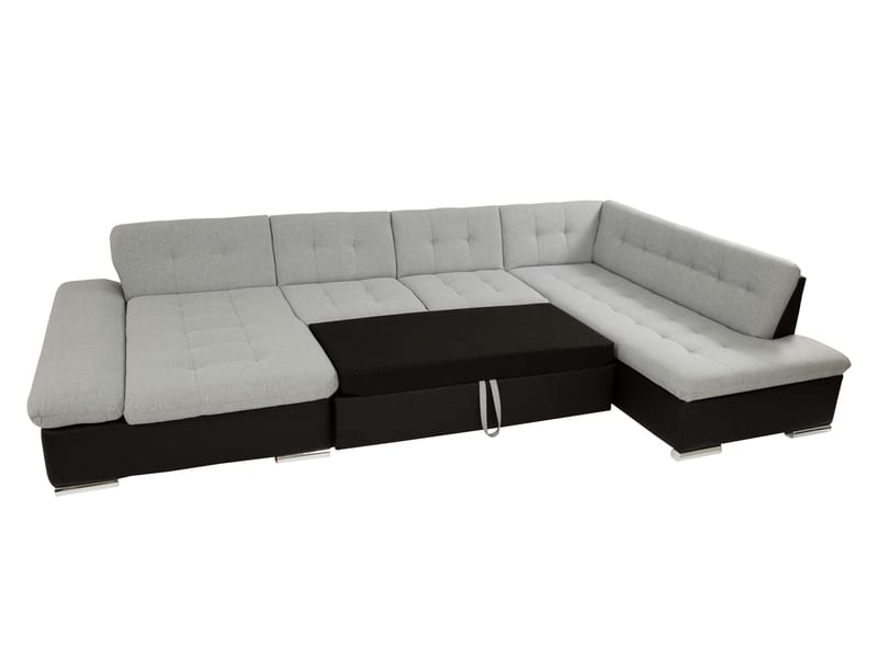 Zumar Bäddsoffa med Divan och Schäslong 5-sits - Brun - Möbler - Vardagsrum - Bäddsoffor - U bäddsoffa