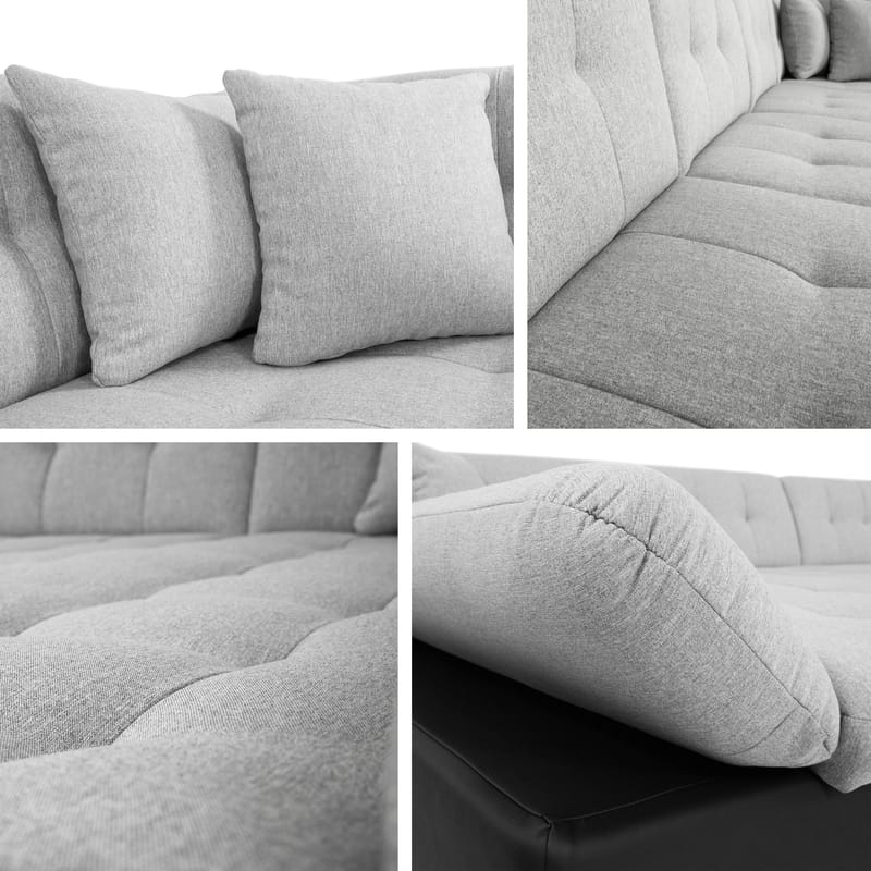 Zumar Bäddsoffa med Divan och Schäslong 5-sits - Brun - Möbler - Vardagsrum - Bäddsoffor - U bäddsoffa