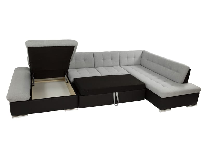 Zumar Bäddsoffa med Divan och Schäslong 5-sits - Brun - Möbler - Vardagsrum - Bäddsoffor - U bäddsoffa