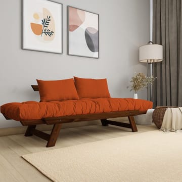 Zylar 2-sits Bäddsoffa - Brun/Orange - Möbler - Vardagsrum - Bäddsoffor