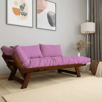Zylar 2-sits Bäddsoffa - Rosa - Möbler - Vardagsrum - Bäddsoffor