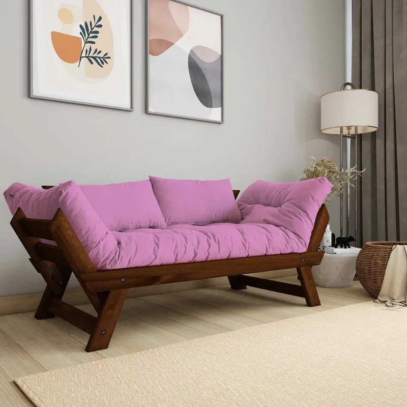 Zylar 2-sits Bäddsoffa - Rosa - Möbler - Vardagsrum - Bäddsoffor