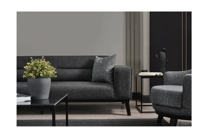 Banjo Bäddsoffa 4-sits - Antracit - Möbler - Vardagsrum - Bäddsoffor - 4-sits bäddsoffa