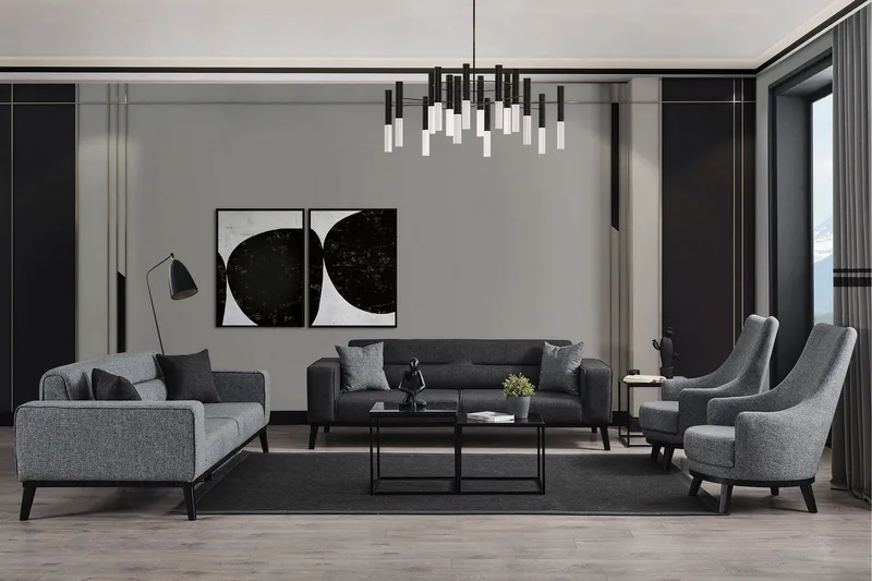 Banjo Bäddsoffa 4-sits - Ljusgrå - Möbler - Vardagsrum - Bäddsoffor - 4-sits bäddsoffa