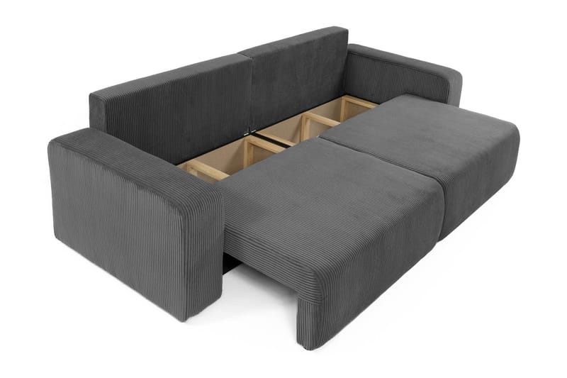 Barile Bäddsoffa 3-sits i Plysch - Beige - Möbler - Vardagsrum - Bäddsoffor