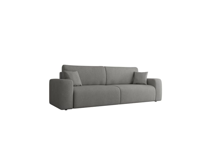 Barile Bäddsoffa 3-sits i Plysch, Grå