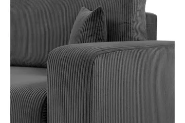 Barile Bäddsoffa 3-sits i Plysch - Grå - Möbler - Vardagsrum - Bäddsoffor