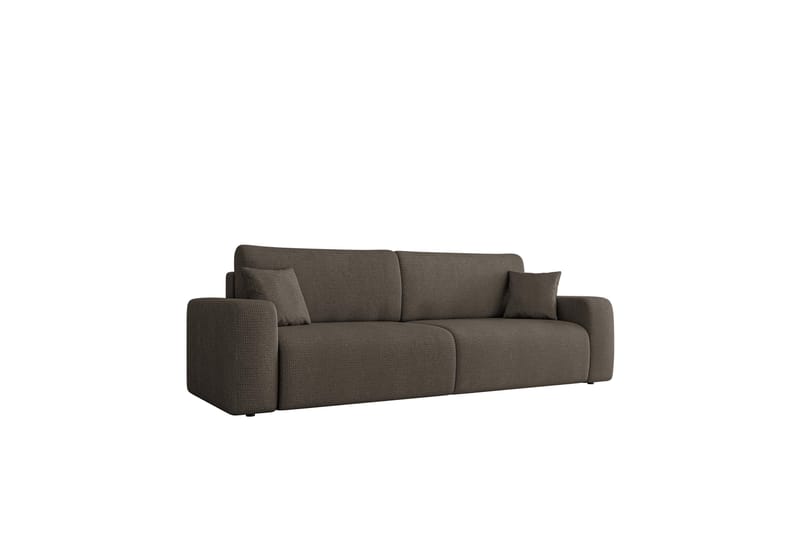 Barile Bäddsoffa 3-sits i Plysch - Grå - Möbler - Vardagsrum - Bäddsoffor