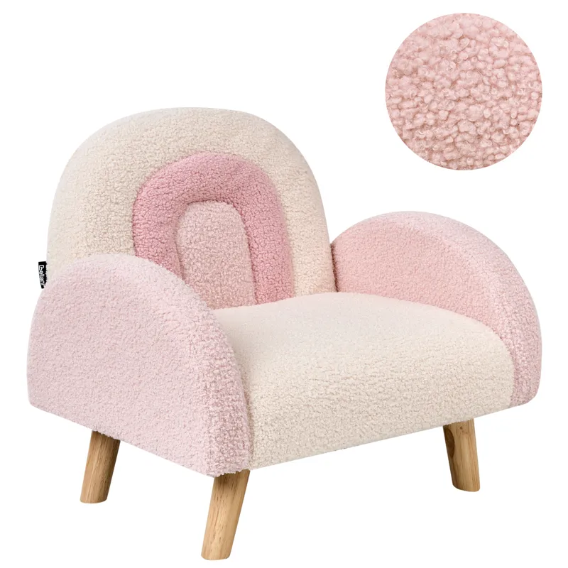 Barnfåtöljer Ombo, Pastellrosa