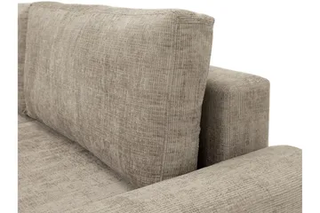 Bella Bäddsoffa 3-sits i Plysch - Grå - Möbler - Vardagsrum - Bäddsoffor