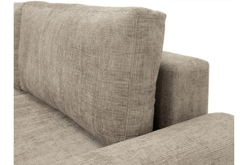 Bella Bäddsoffa 3-sits i Plysch - Grå - Möbler - Vardagsrum - Bäddsoffor