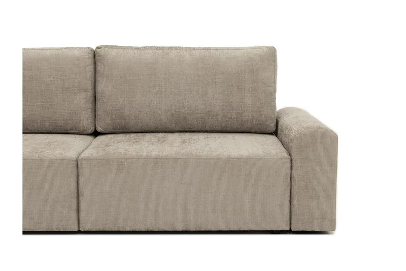 Bella Bäddsoffa 3-sits i Plysch - Beige - Möbler - Vardagsrum - Bäddsoffor