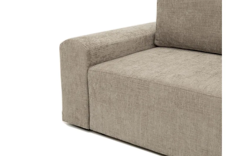 Bella Bäddsoffa 3-sits i Plysch - Beige - Möbler - Vardagsrum - Bäddsoffor