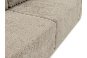 Bella Bäddsoffa 3-sits i Plysch - Grå - Möbler - Vardagsrum - Bäddsoffor