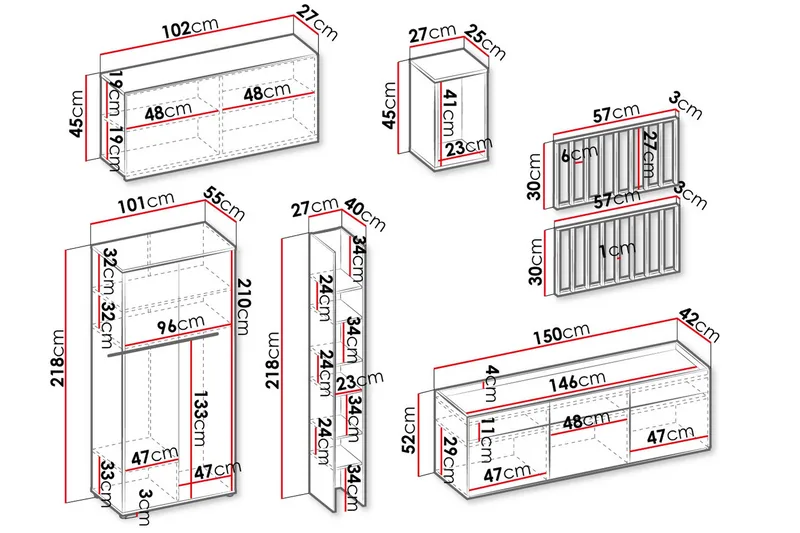 Besta Möbelset För Vardagsrum - Brun/Beige - Möbler - Vardagsrum - Möbelset för vardagsrum