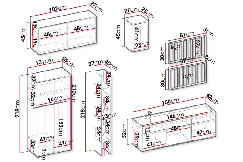 Besta Möbelset För Vardagsrum - Brun/Beige - Möbler - Vardagsrum - Möbelset för vardagsrum