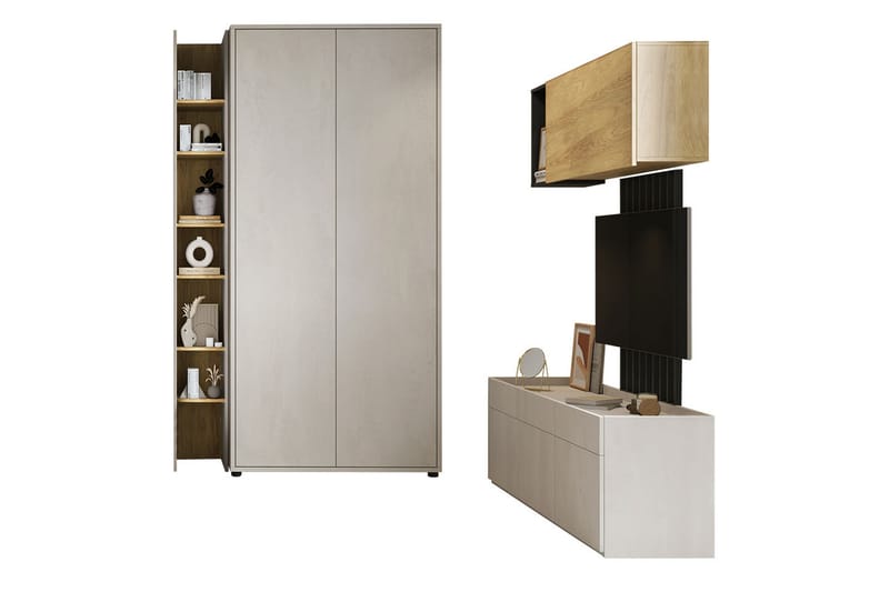 Besta Möbelset För Vardagsrum - Brun/Beige - Möbler - Vardagsrum - Möbelset för vardagsrum