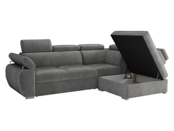 Binche 4-sits Bäddsoffa schäslong vänster med förvaring - beige - Möbler - Vardagsrum - Bäddsoffor
