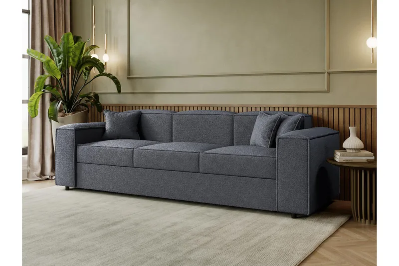 Bizantine Bäddsoffa 3-sits - Grå - Möbler - Vardagsrum - Bäddsoffor