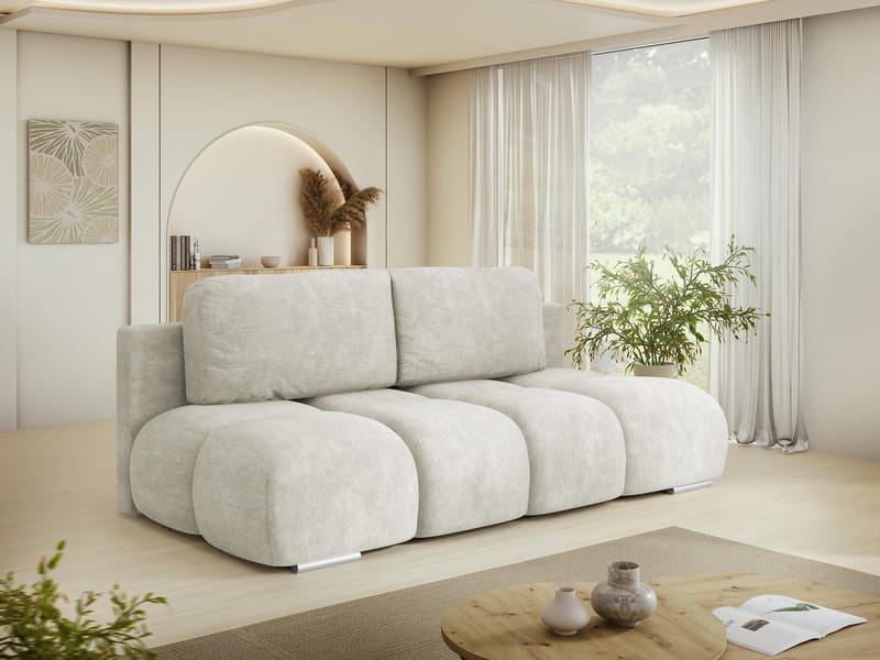 Bjorn 3-sits Bäddsoffa med förvaring - beige - Möbler - Vardagsrum - Bäddsoffor