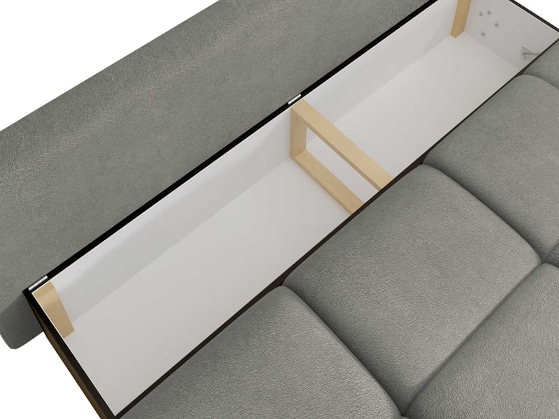 Bjorn 3-sits Bäddsoffa med förvaring - grå - Möbler - Vardagsrum - Bäddsoffor