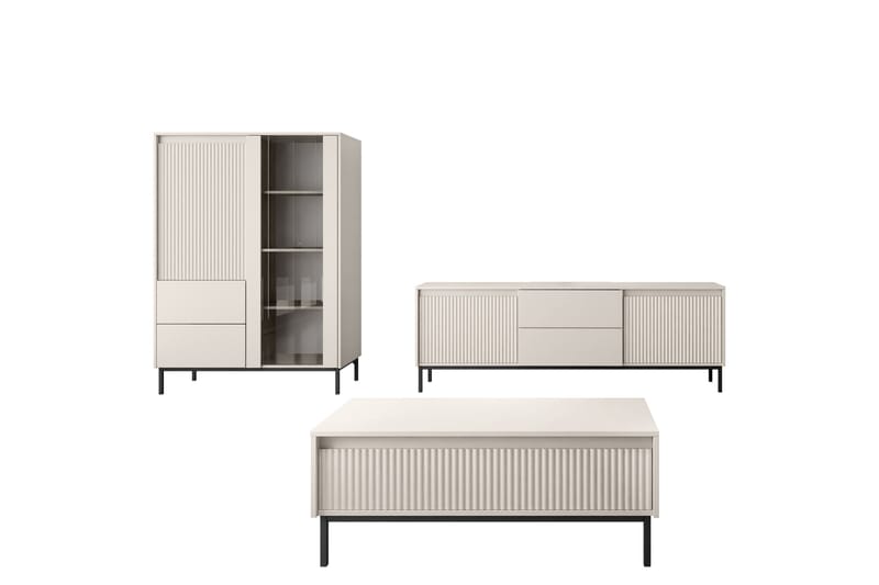 Bjurholm Möbelset För Vardagsrum - Beige - Möbler - Vardagsrum - Möbelset för vardagsrum