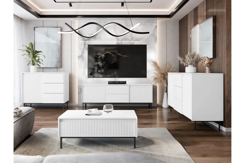 Bjurholm Möbelset För Vardagsrum - Vit - Möbler - Vardagsrum - Möbelset för vardagsrum