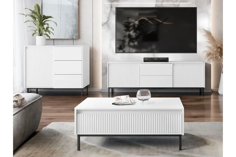 Bjurholm Möbelset För Vardagsrum - Vit - Möbler - Vardagsrum - Möbelset för vardagsrum