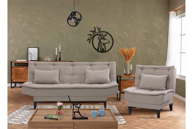 Lepinas Soffgrupp - Grå - Möbler - Vardagsrum - Soffgrupper