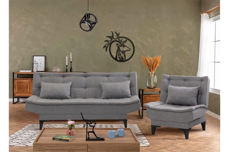 Lepinas Soffgrupp - Grå - Möbler - Vardagsrum - Soffgrupper