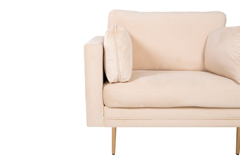 Bloom Sammetssfåtölj - Beige - Möbler - Vardagsrum - Fåtöljer
