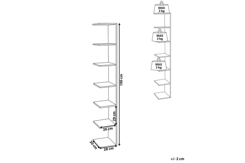 Bokhylla Eston Vit - Vit - Möbler - Vardagsrum - Tv-möbler & mediamöbler