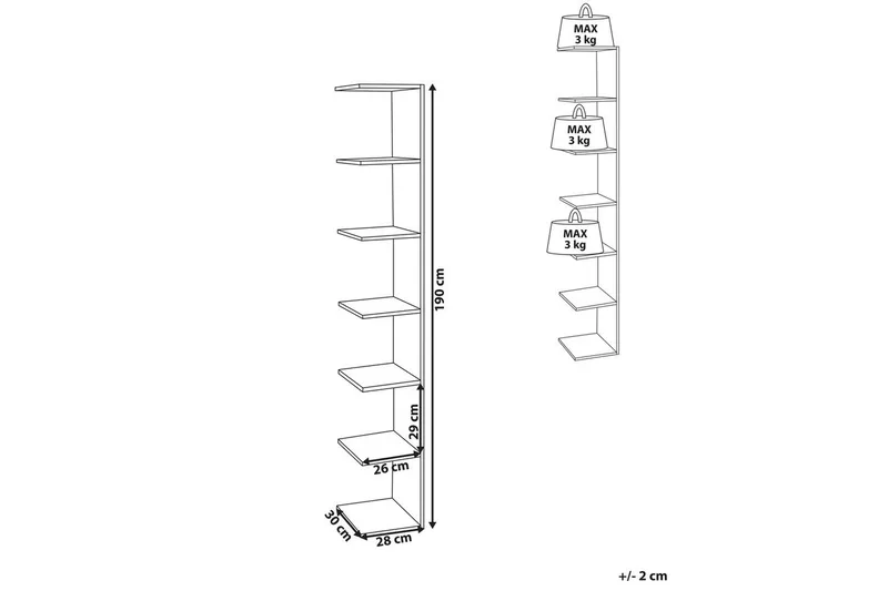 Bokhylla Eston Vit - Vit - Förvaring - Hyllor - Bokhylla