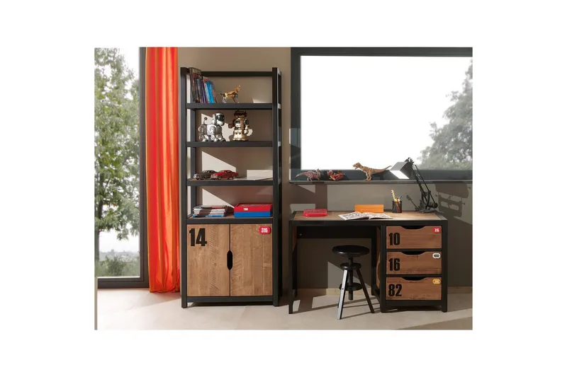 Bokhylla och Skrivbord Alex - Möbler - Vardagsrum - Möbelset för vardagsrum