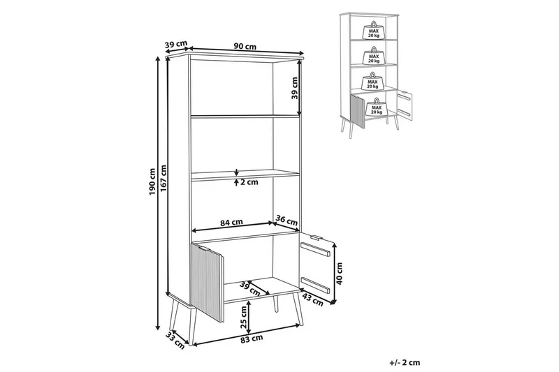 Bokhylla Timmins - Förvaring - Hyllor - Bokhylla